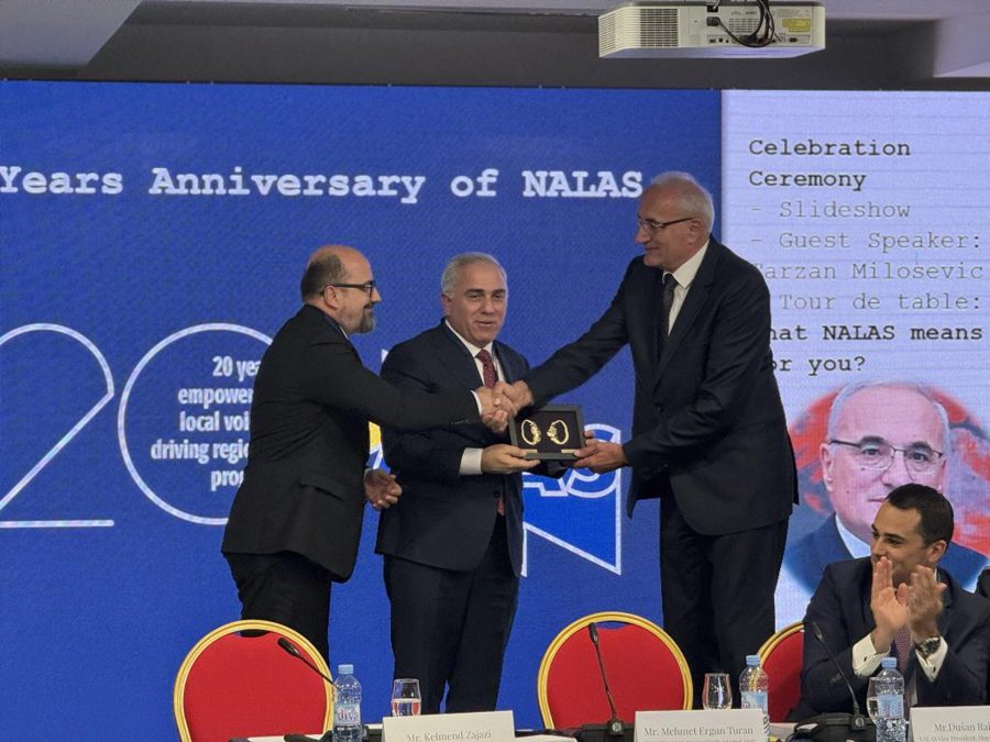 Güneydoğu Avrupa Yerel Yönetim Birlikleri Ağı NALAS’ın Başkanlık Koltuğu Devredildi }