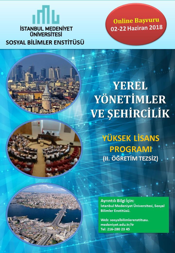 Yerel Yönetimler ve Şehircilik Yüksek Lisans Başvuruları Başladı}