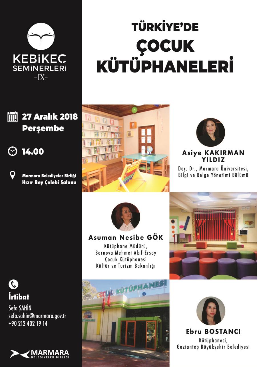 Çocuk Kütüphaneleri Bu Seminerde Konuşulacak}