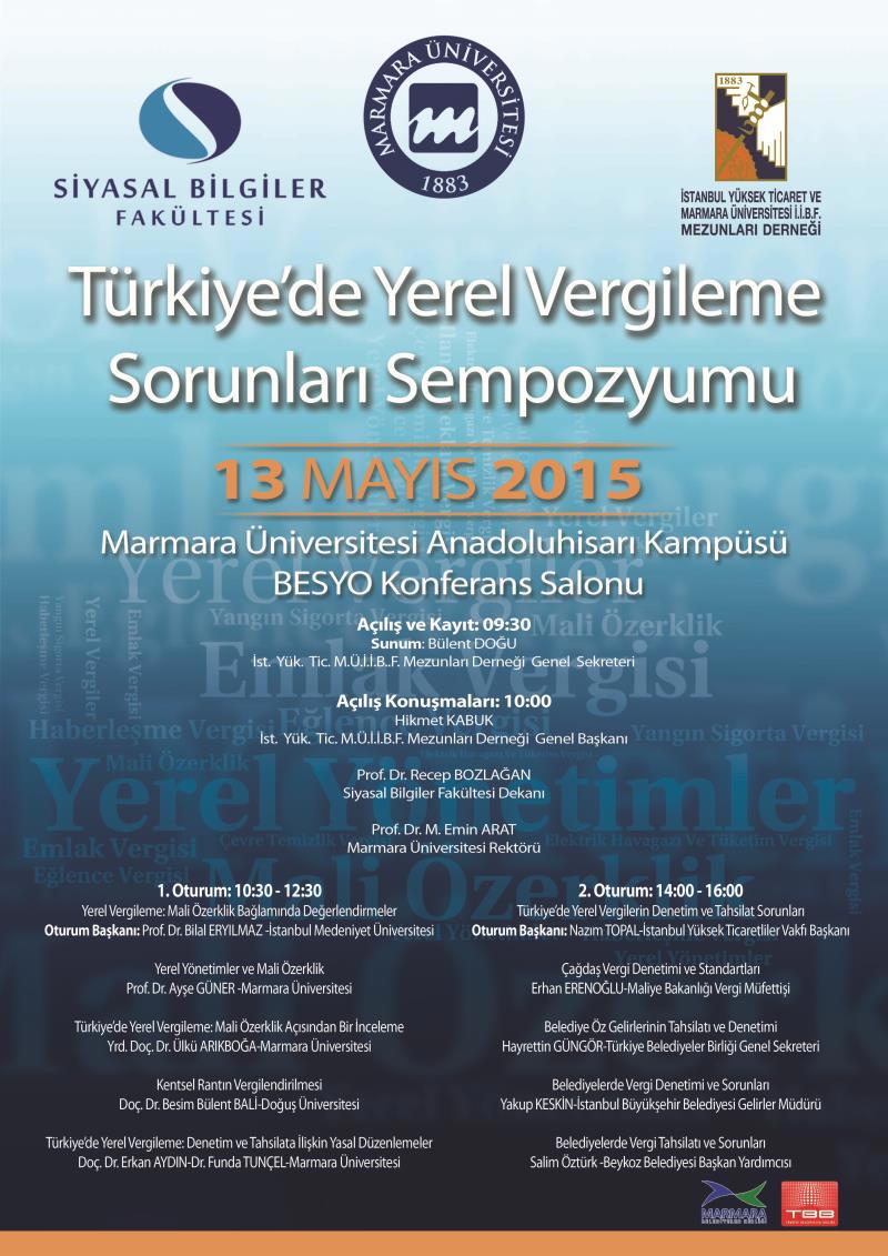 Türkiye’de Yerel Vergileme Sorunları Sempozyumu}