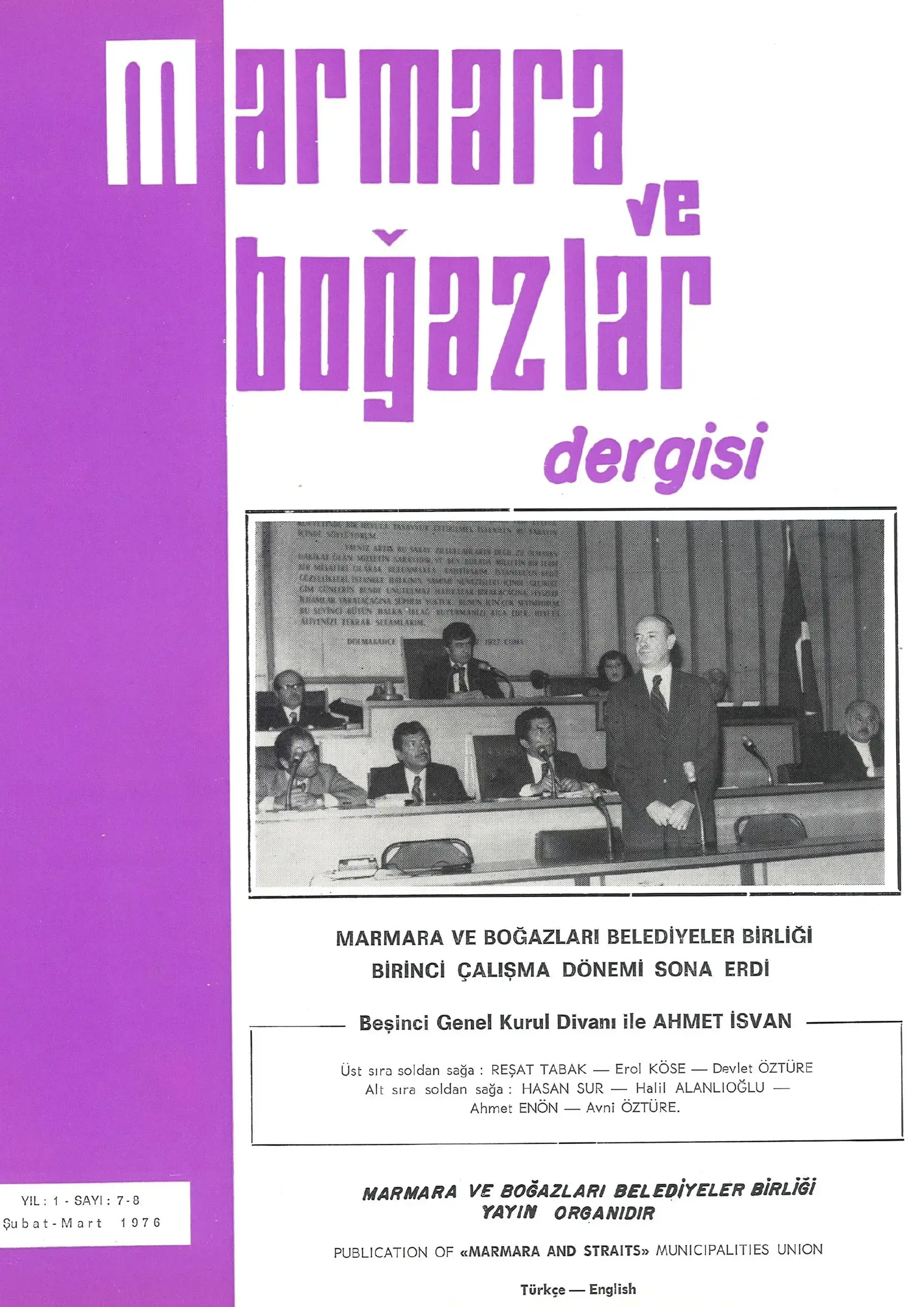 Marmara ve Boğazlar Dergisi - Şubat-Mart 1976
                                    Resmi