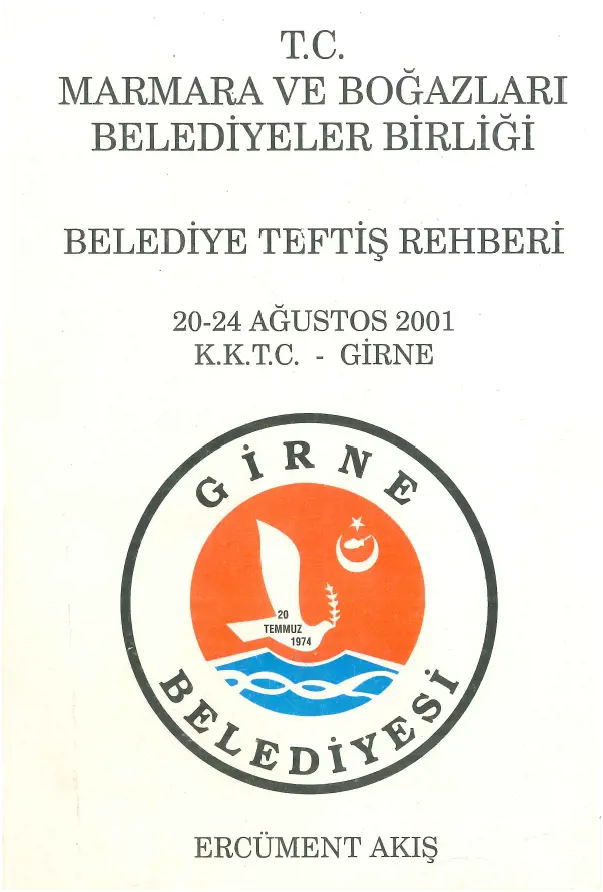 Belediye Teftiş Defteri
                                    Resmi